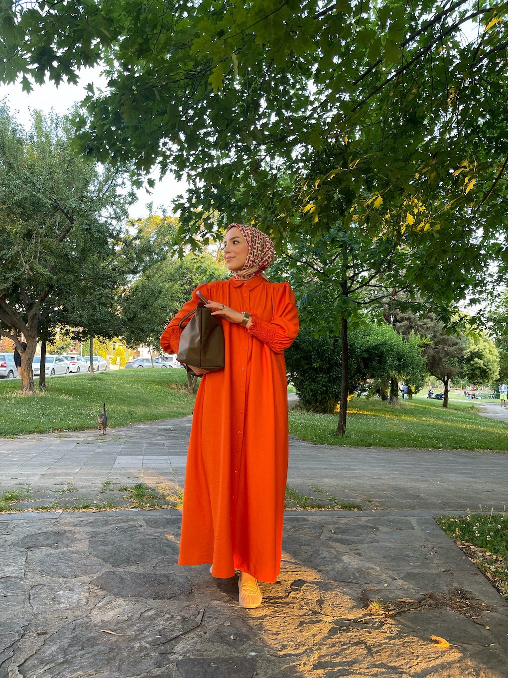SOFT ELBİSE TURUNCU