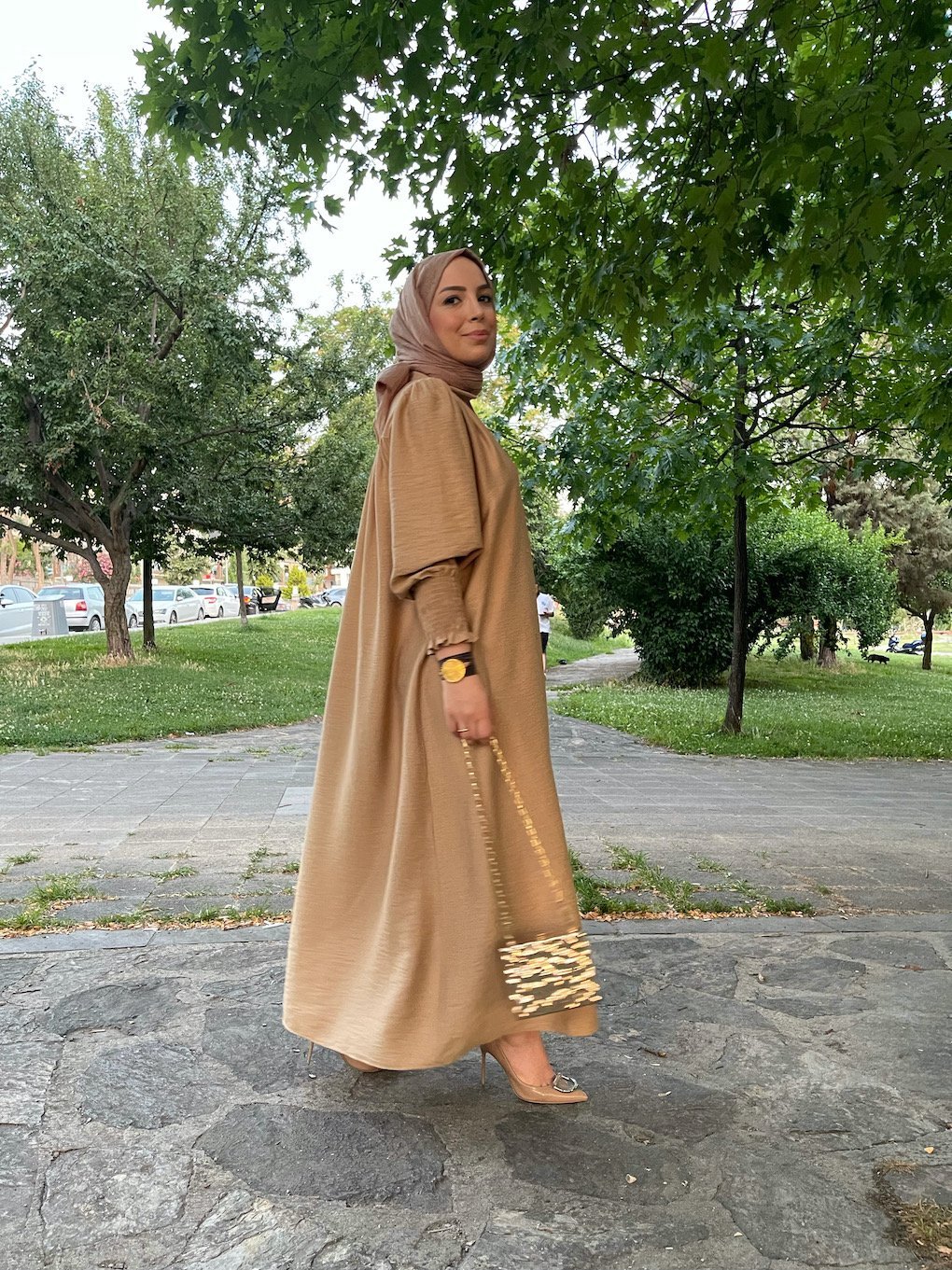 SOFT ELBİSE CAMEL