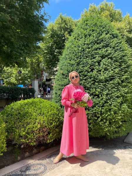 SOFT ELBİSE PEMBE
