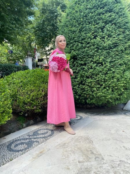 SOFT ELBİSE PEMBE